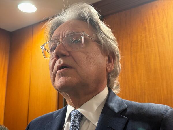 Attorney John Robbins, an attorney for 22-year old Damien McDaniel, pictured at the Jefferson County Courthouse, in Birmingham, Ala., Tuesday, June 17, 2025. (AP Photo/Safiyah Riddle)