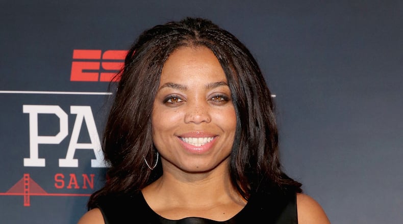 ESPN anchor Jemele Hill has been suspended for two weeks. (Photo by Robin Marchant/Getty Images for ESPN)