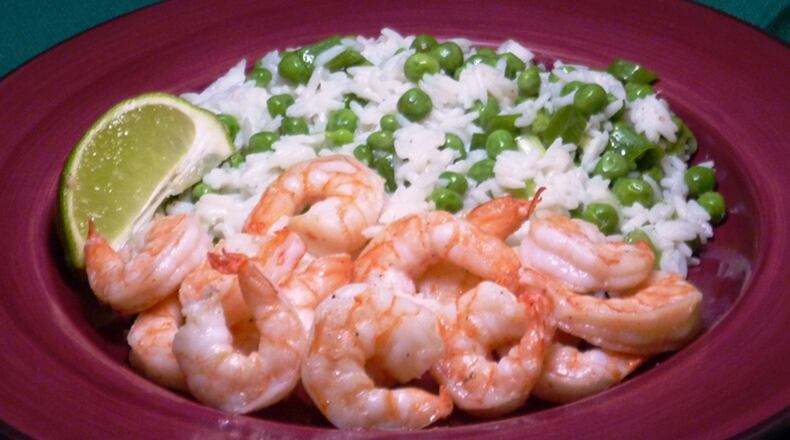Shrimp with Coconut Rice. (Linda Gassenheimer/TNS)