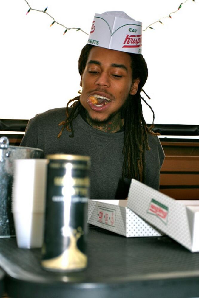 Donut eating contest at Republic Social House