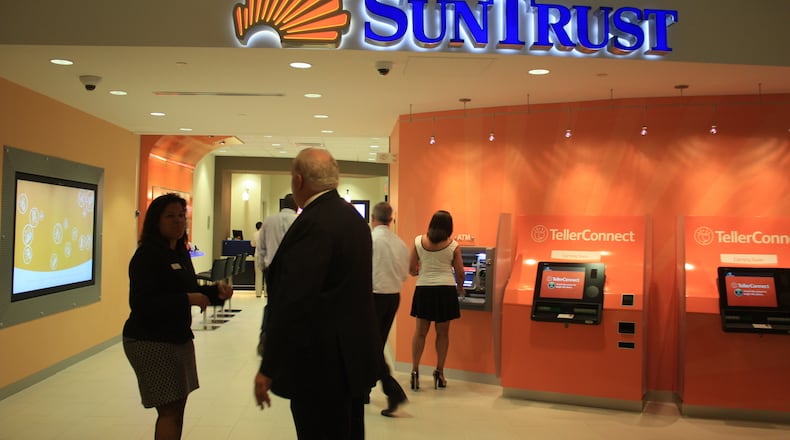 Gallery of SunTrust’s automated safe deposit box system.