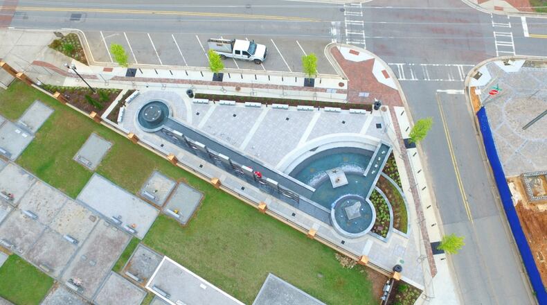 Final punch list work continues on the Sugar Hill Veterans Memorial. The city plans to hold a virtual ceremony May 25. (Courtesy City of Sugar Hill)