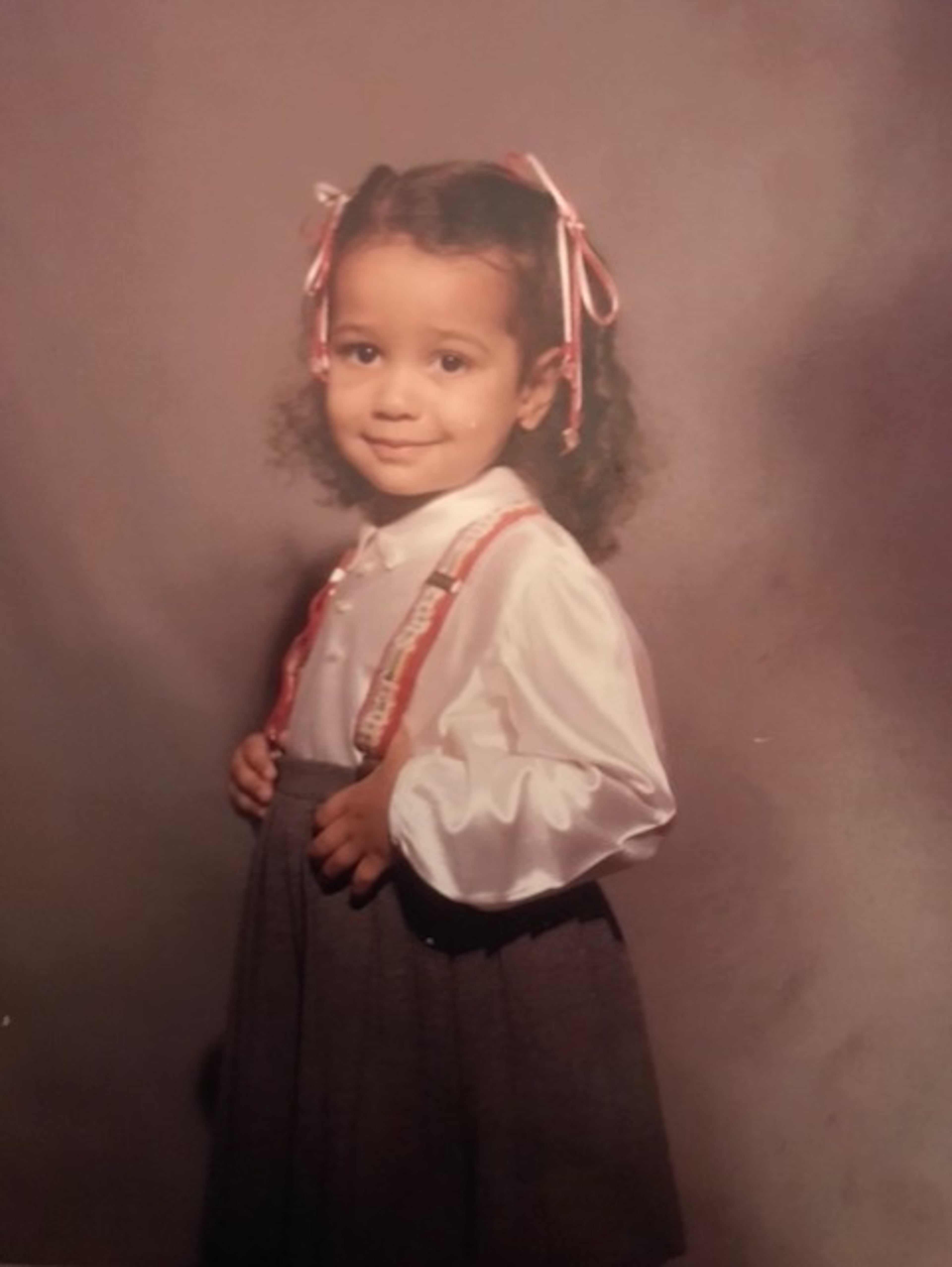 “Both of our schools are diverse,” says Gibbs, shown here in elementary school. “I feel more comfortable engaging with all kids and cultures because of how we grew up.” (Courtesy of Kristy Reese and Kimberly Gibbs)