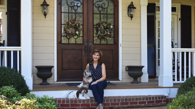 New York Times bestselling author Karen White on her front porch in Milton. Contributed by of Karen White