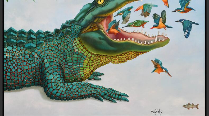 In his bold, playful paintings, New Orleans artist Michael Guidry celebrates wildlife of the coastal South. Contributed by MGuidryStudio.com