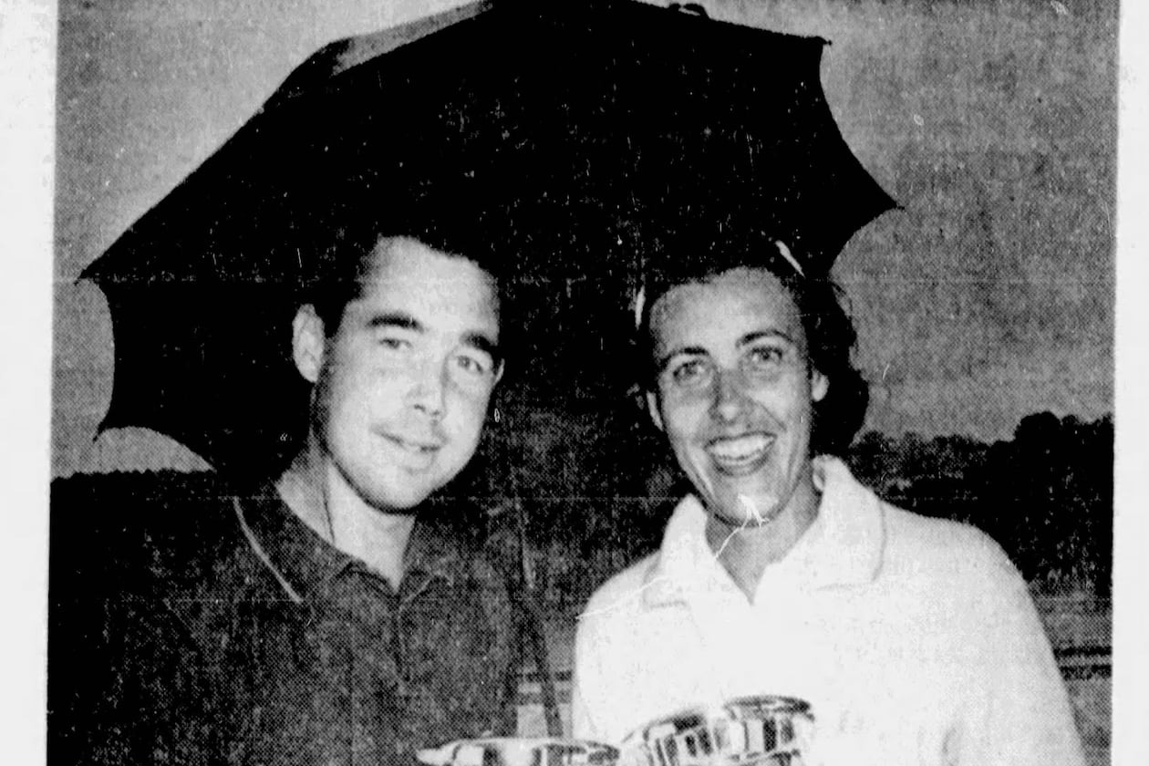 In this file photo from a 1964 edition of The Atlanta Journal, Crawford Henry is shown on the left.
