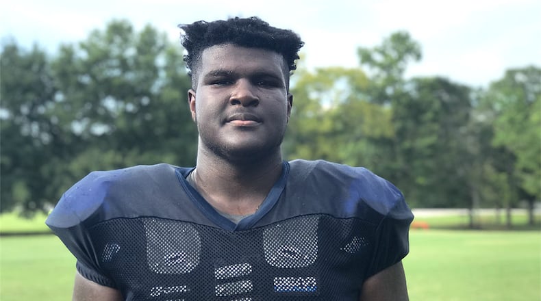 Jayson Jones, listed at 6-foot-6 and 340, is a rising senior at Calera (Ala.) High.