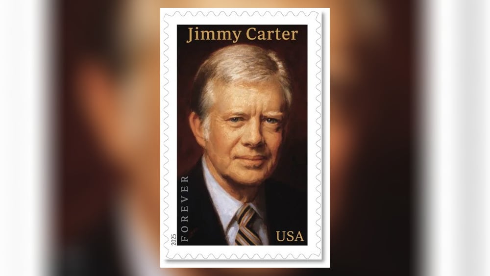 The U.S. Postal Service will release a stamp honoring former President Jimmy Carter on Oct. 1 in Atlanta.