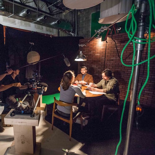 In addition to mainstays like the 48 Hour Film Project, pictured here, or Shortsfest, writers now have another opportunity in the Atlanta area to develop their skills: the Sundance Institute's Episodic Program. (Branden Camp for the AJC 2015)