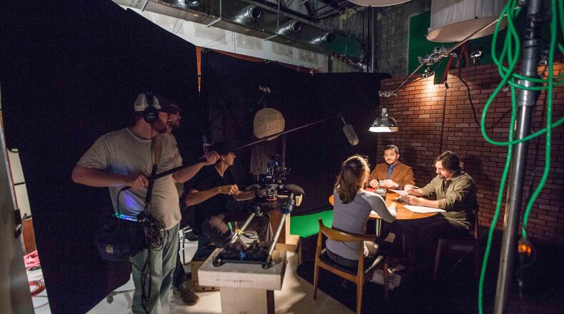 In addition to mainstays like the 48 Hour Film Project, pictured here, or Shortsfest, writers now have another opportunity in the Atlanta area to develop their skills: the Sundance Institute's Episodic Program. (Branden Camp for the AJC 2015)