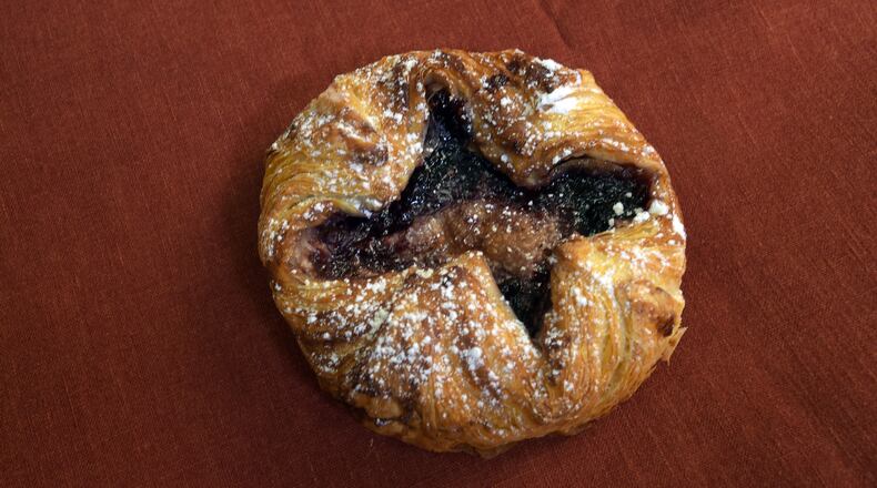 BREAKFAST: Local jam danish from Little Tart in Atlanta. KENT D. JOHNSON/KDJOHNSON@AJC.COM