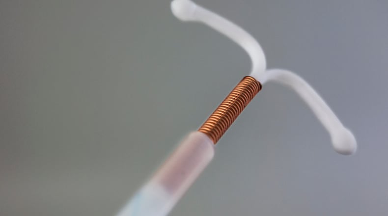 File photo of a copper intrauterine device.