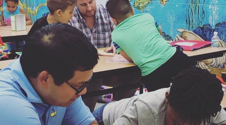 In partnership with STAR House, the Roswell AmeriCorps After School Project members support early literacy proficiency, homework assistance, assistance with STEM activities, and health and wellness programming for participating at-risk students from five schools. (Courtesy STAR House)