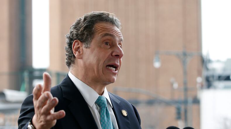 New York Gov. Andrew Cuomo announces yet another bid to boost upstate New York, this time concerning Medicaid, March 1. (AP Photo / Kathy Willens)