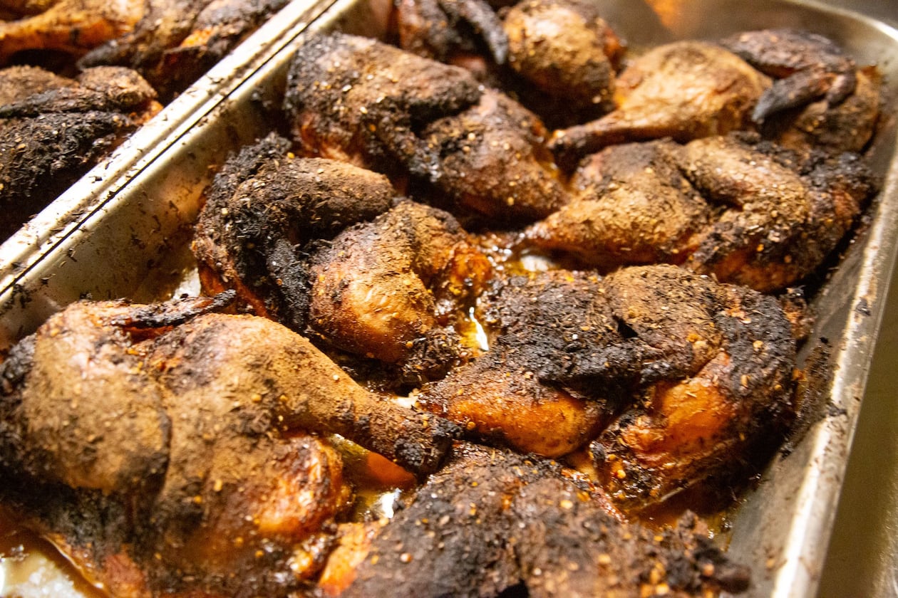 Eats on Ponce de Leon Avenue is closing this month after three decades. It's known for its jerk chicken. (Courtesy of Bryan Bankovich)