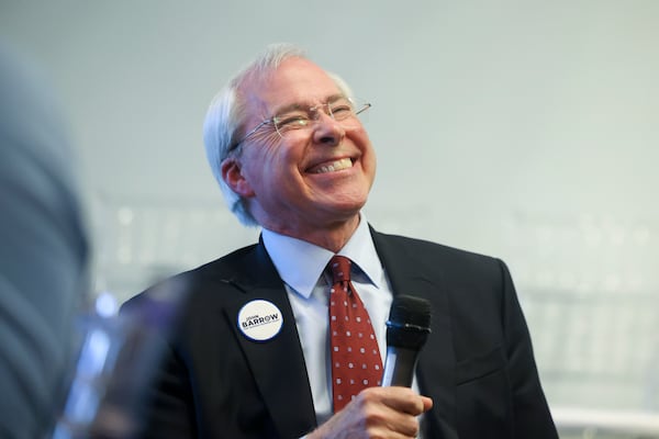 Former Democratic U.S. Rep. John Barrow is running in a nonpartisan race to unseat Georgia Supreme Court Justice Andrew Pinson. Among the positions Barrow has taken in his campaign is his opposition to the state's 2019 anti-abortion law. (Jason Getz / AJC)
