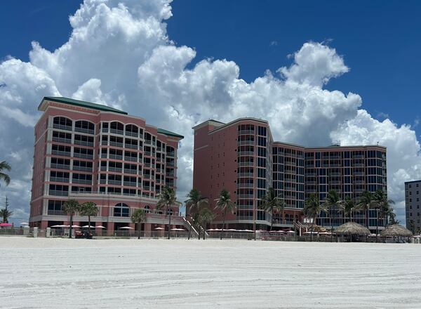 Whether for the day or the week, Pink Shell Beach Resort offers plenty of beachfront entertainment. (Karon Warrenfor the AJC)
