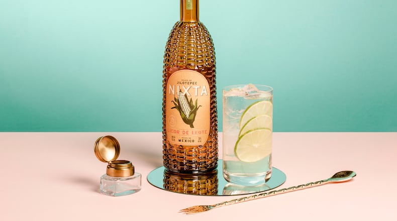 Nixta corn liqueur is produced using nixtamalization, a 4,000-year-old cooking technique that uncovers the deepest flavors and aromas of corn. Courtesy of Nixta