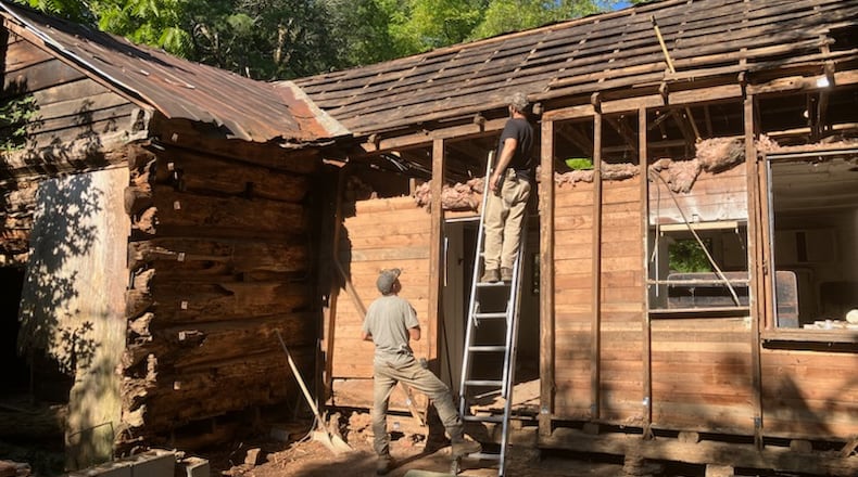 The Power-Jackson Cabin was painstakingly disassembled by a team of preservation experts and has been relocated to nearby Hyde Farm Park. Courtesy of Trevor Beemon