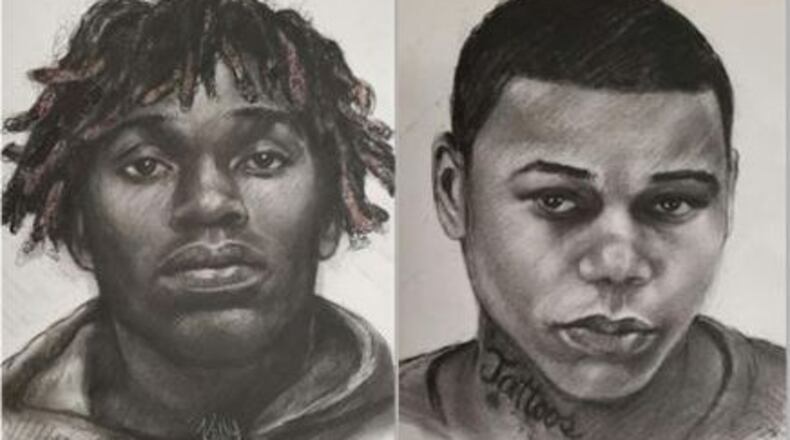 Two men are sought in a deadly Clayton County home invasion. KELLY LAWSON / GBI