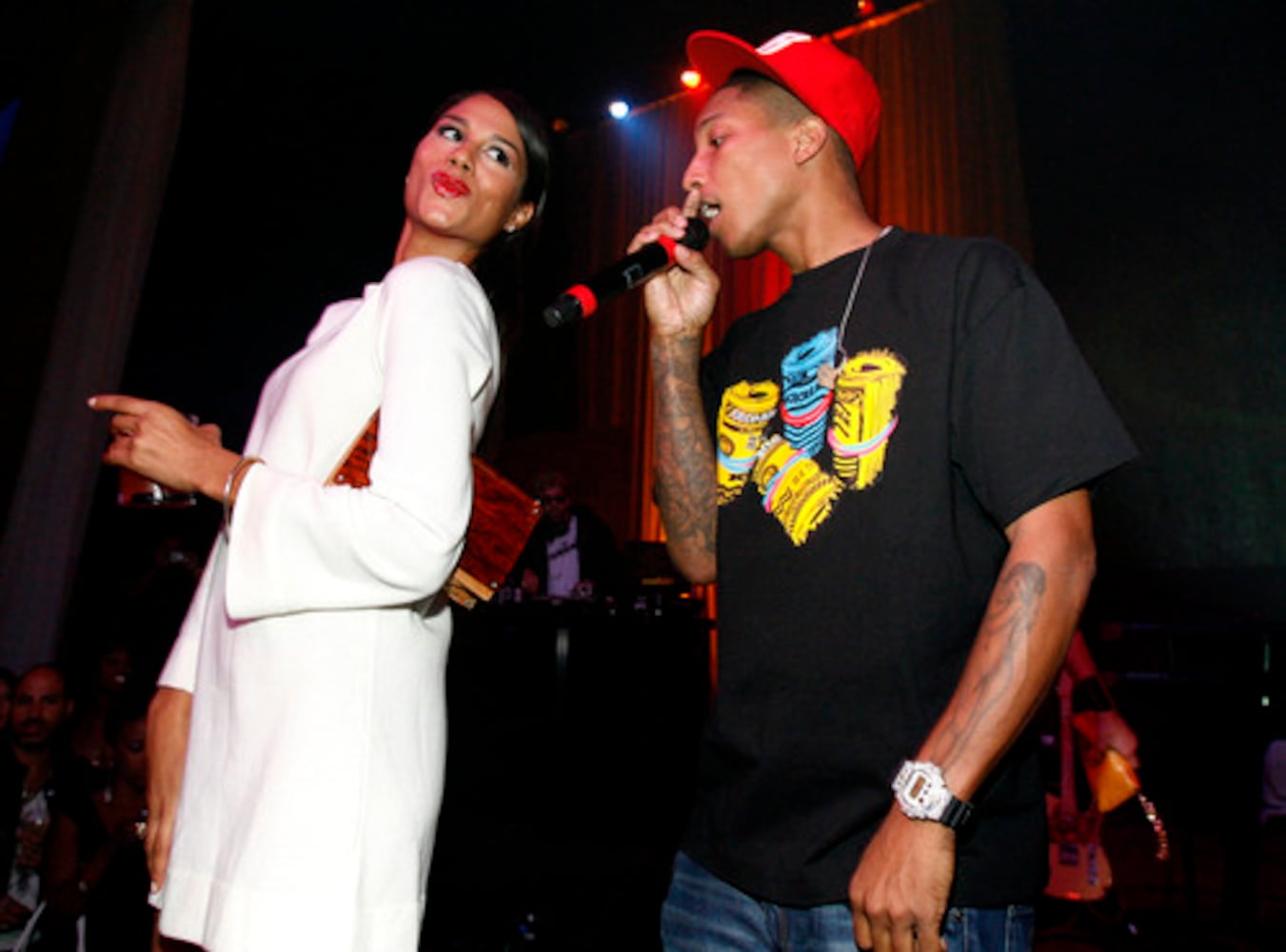 Pharrell Williams and Fall Out Boy at Hennessy event