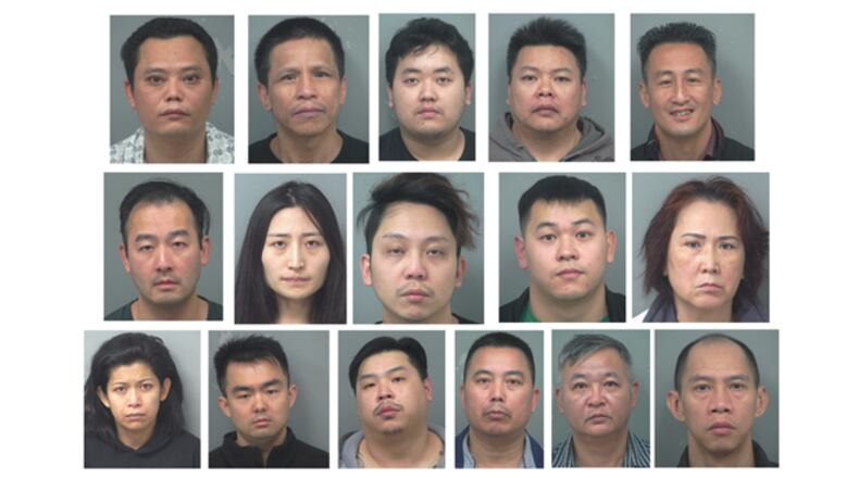Top row: Aiqiu Luo (from left), Bui Men, Duy Nguyen, Jia Zhao and Jin Huang. Middle row: Jun Huang, Linlin Teng, Man Lam, Michael Luong and Phuong Tran. Bottom row: Shy Yong, Terry Liu, Tommy Luong, Tuyen Pham, Vuong Luu and Xinde Li.