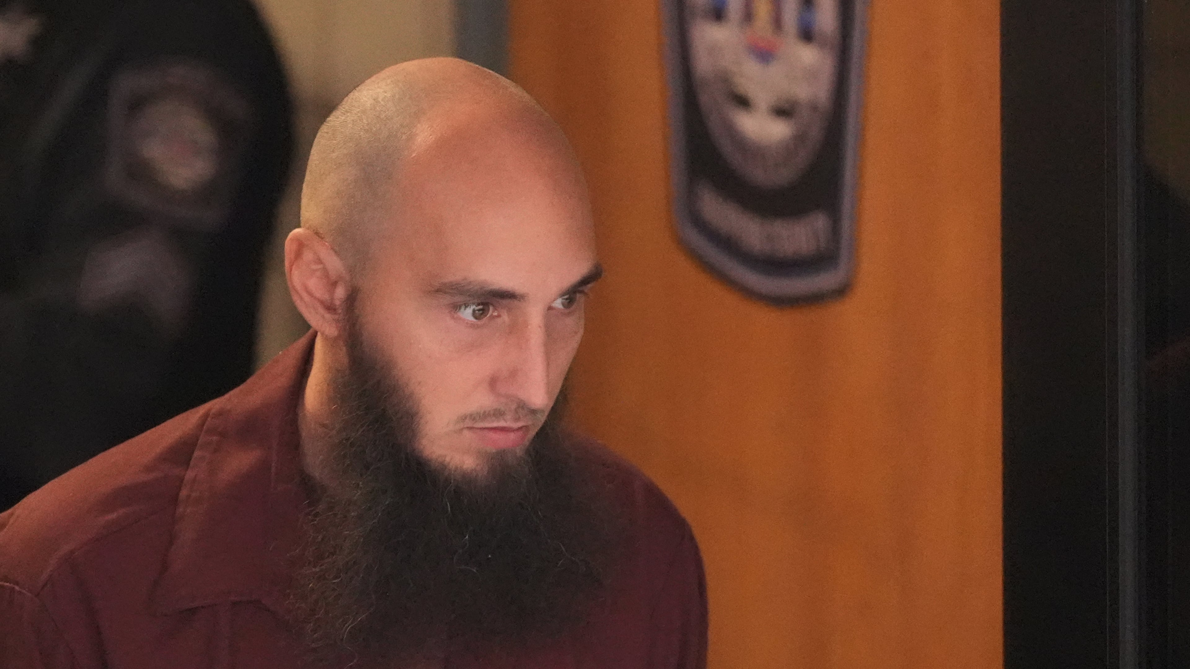 Cody Balmer, accused of setting a fire at Pennsylvania Gov. Josh Shapiro's official residence, leaves Dauphin County Courthouse on Tuesday, Oct. 14, 2025 in Harrisburg, Pa. (AP Photo/Matt Slocum)