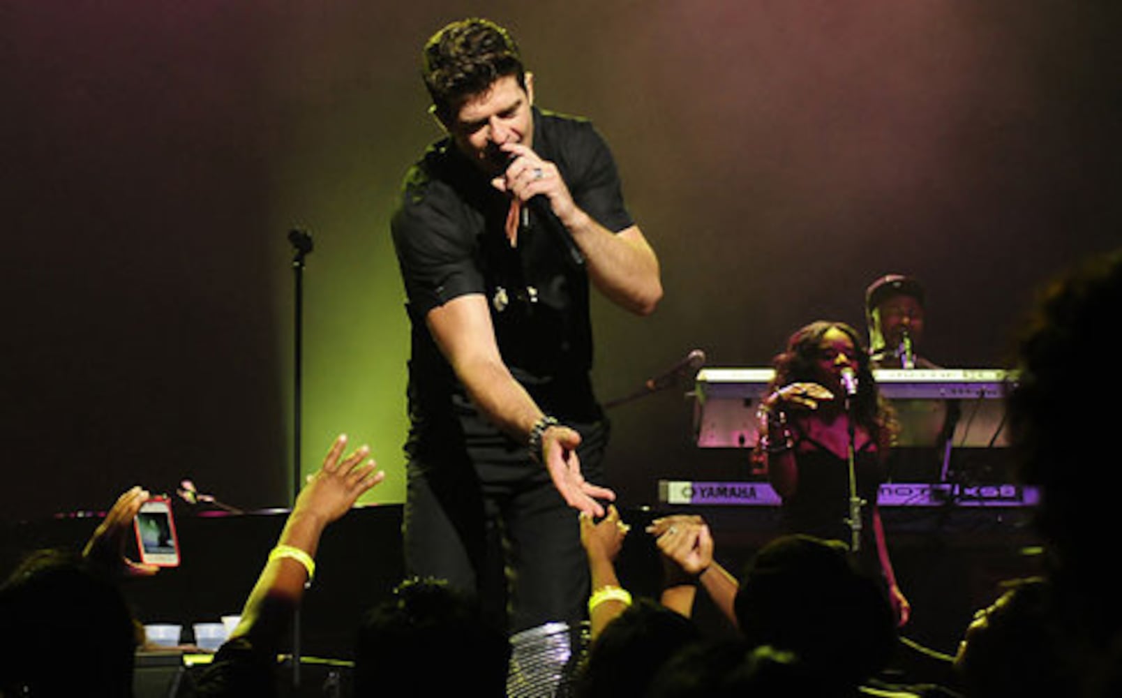 Robin Thicke and Kelly Rowland at The Fox