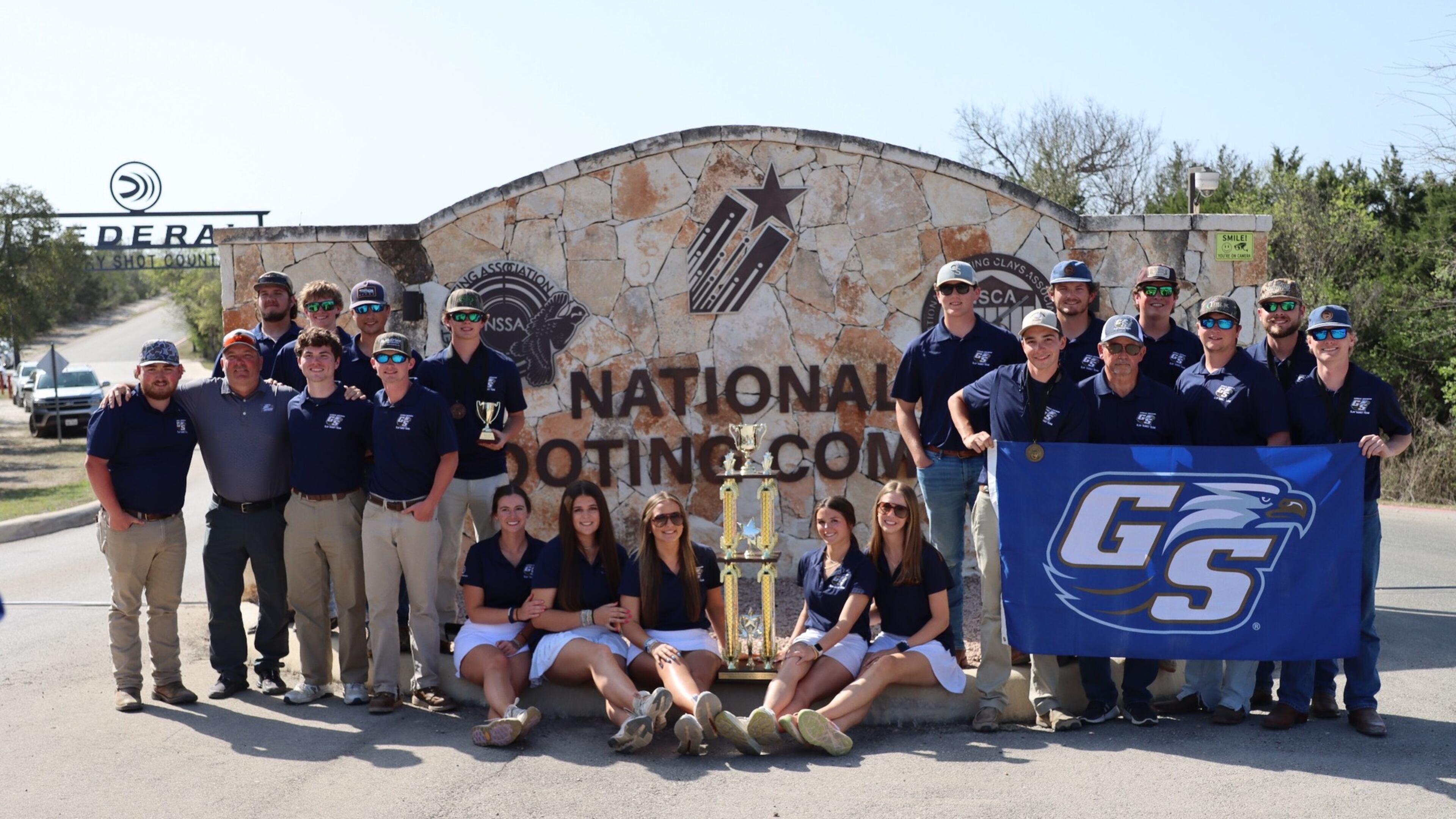 Georgia Southern University's clay target shooting team won the Division II Classic All-Around title at the Association of College Unions International competition in April in San Antonio. (Courtesy of Georgia Southern)