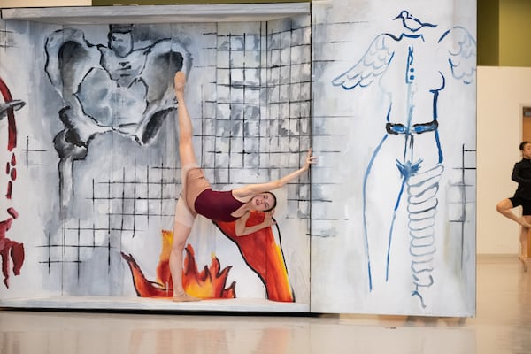 “Frida is a real woman on stage with all of her strong and weak moments,” dancer Larissa Capitanio Dal'Santo said. “There is beauty in that, so I’m trying to embrace it, even if that means I’m not seeing a pretty ballerina in the mirror.” (Courtesy of Shoccara Marcus)
