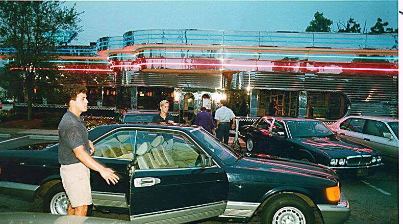 The parking lot at the Buckhead Diner, as seen in 1996. AJC file
