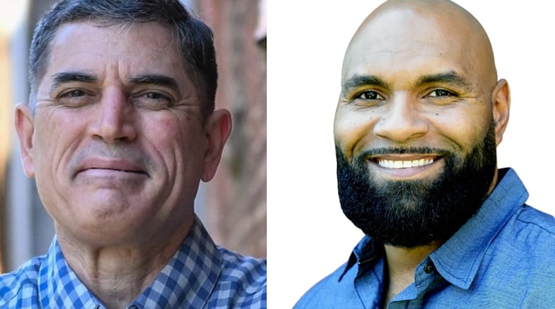 Republican Andrew Clyde (left) will face Democrat Devin Pandy in the 2020 general election for Georgia's 9th Congressional District.