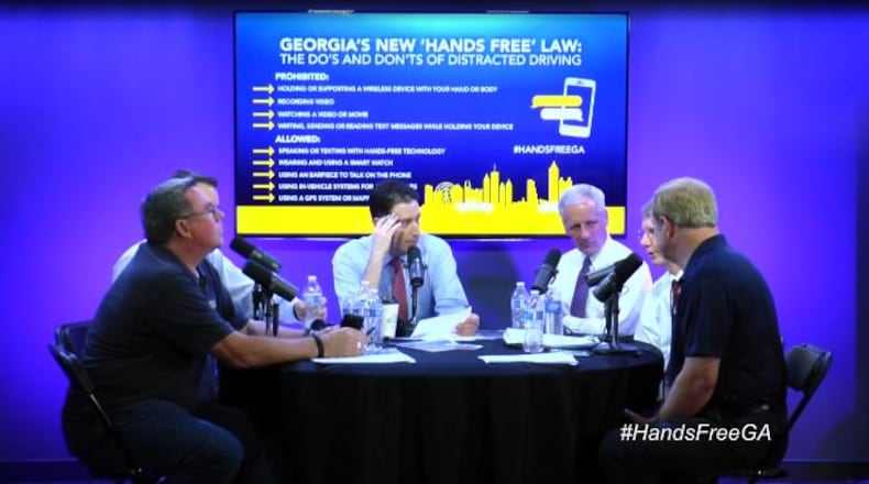 News 95.5/AM750 WSB, Channel 2 Action News and The Atlanta Journal-Constitution hosted a roundtable discussion Tuesday night on Georgia’s new hands-free driving law, which goes into effect July 1.