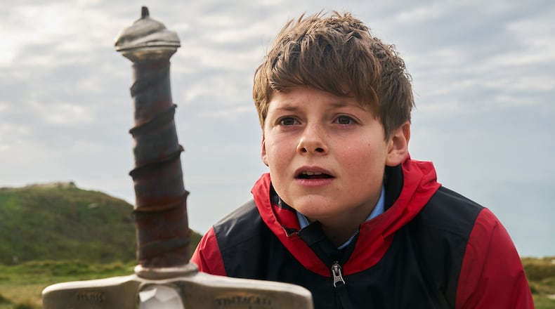 Louis Ashbourne Serkis stars in the film, “The Kid Who Would Be King.” Contributed by Kerry Brown/Twentieth Century Fox/TNS