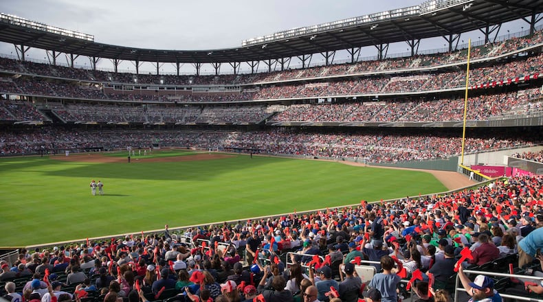 A scene from Game 1 of Season 2 at SunTrust Park.