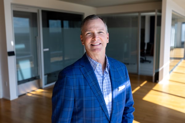 Jeff Call, Bennett Thrasher’s current CEO, was a manager at Arthur Andersen before its meltdown. Call joined the Atlanta-based firm to start its practice in high net worth personal financial services, and worked his way up to take the helm of the company in 2022. (Arvin Temkar/AJC)