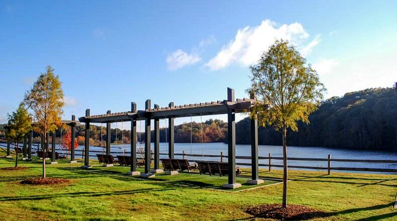 An image of Sandy Springs Morgan Falls Overlook Park. A Sandy Springs online survey with questions on the importance of the local environment and sustainability  continues through Thursday. CITY OF SANDY SPRINGS