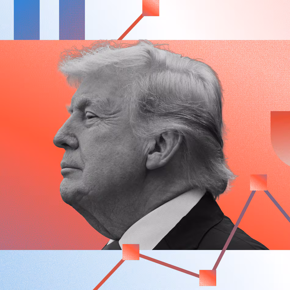 A new AJC poll shows that 81% of likely Republican voters across Georgia agree with Trump’s actions in office. (Photo illustration: AJC | Source: Getty)