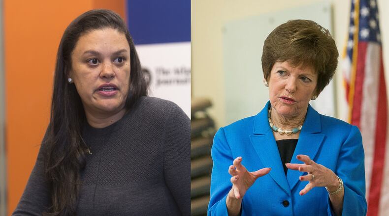 Atlanta Public Schools Superintendent Meria Carstarphen, left, and former Atlanta Councilwoman and former mayoral candidate Mary Norwood will speak next week at a meeting of the Northwest Community Alliance.