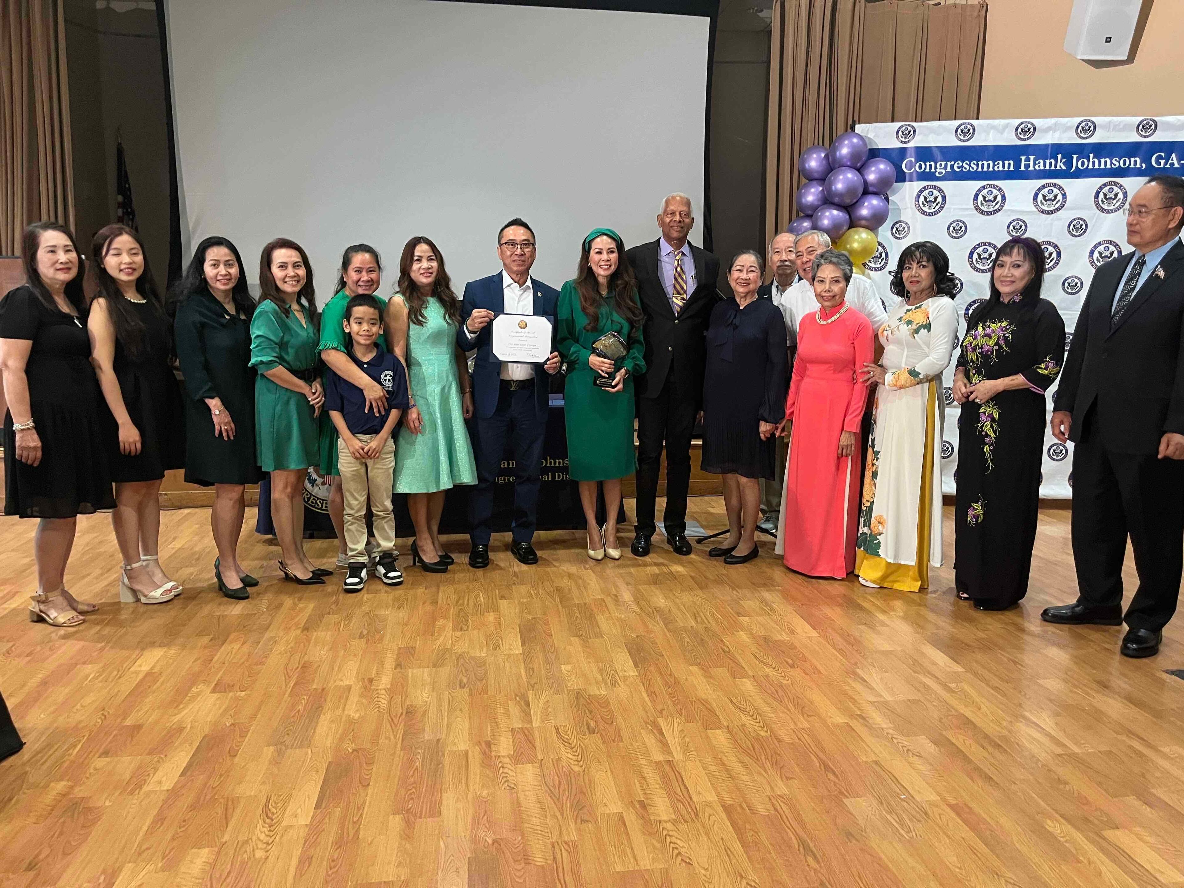 First Senior Center of Georgia, a Norcross-based nonprofit that serves seniors in the Vietnamese community, was among the honorees at U.S. Rep. Hank Johnson's annual H.O.P.E. Awards this month.