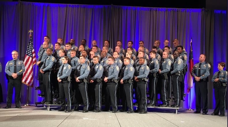 Gwinnett County's 100th police academy graduated and became Gwinnett County police officers Thursday evening.