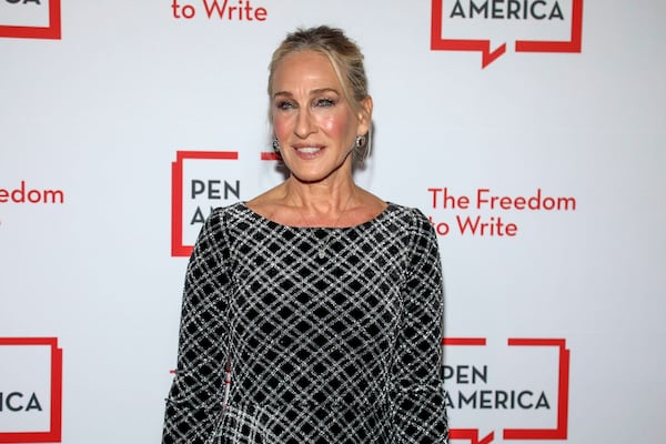 Actor Sarah Jessica Parker attends the PEN America Spring Literary Gala at The American Museum of Natural History on Thursday, May 15, 2025, in New York. (Photo by Andy Kropa/Invision/AP)