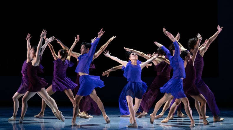 Atlanta Ballet was one of six Fulton County arts organizations to receive a Georgia Council for the Arts grant for fiscal 2025. Here, Atlanta Ballet dancers perform the premiere of "Harmony of Opposite Tensions" in September 2024.
