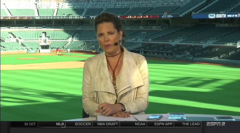 Hannah Storm Friday morning live at Suntrust Park.