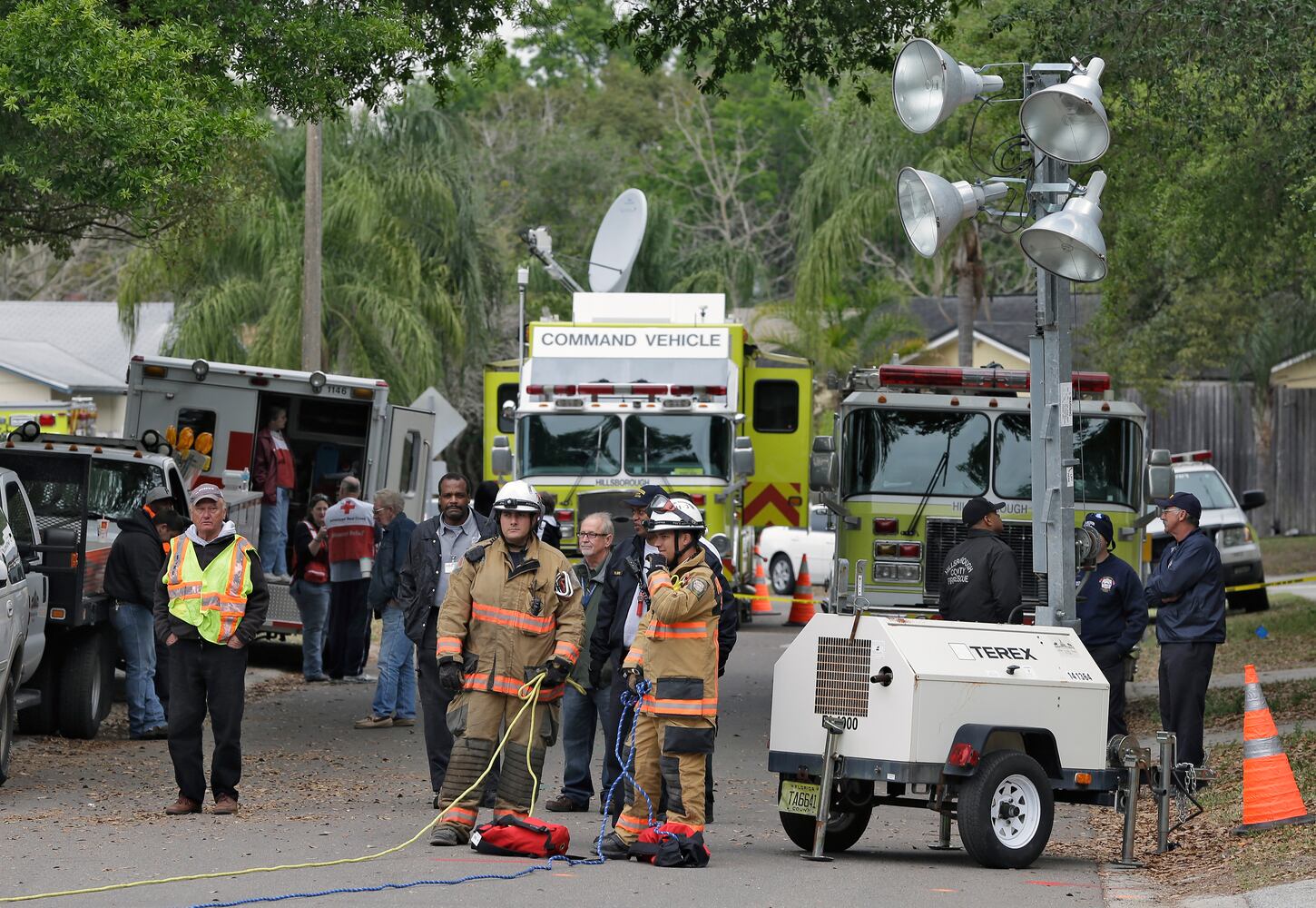 A Florida man was missing and feared dead after a sinkhole opened up under his home.