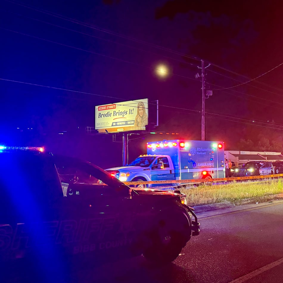 Three people were shot to death and six others were wounded early Sunday outside of a bar on Log Cabin Drive on Macon's west side, officials said. (Joe Kovac Jr./AJC)