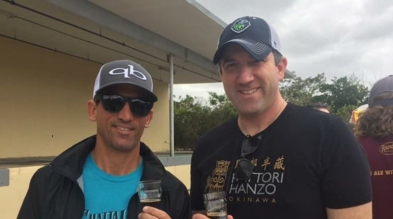 Modern Hops founder Eric Levin (right) and co-founder Barrett Hoard (left). CONTRIBUTED BY: Modern Hops.