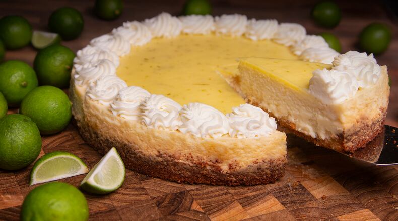 One of Zambawango's summer desserts features seasonal key limes in a cheesecake.