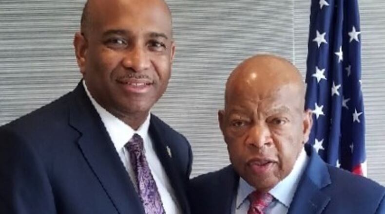Ga. State Sen. Lester Jackson and U.S. Rep. John Lewis
