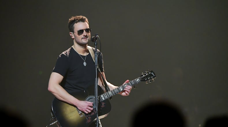 Eric Church, shown at his Jan. 27 show in Brooklyn, played an epic, 39-song set in Atlanta. (Photo by Mike Coppola/Getty Images)
